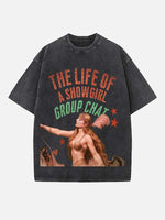 Taylor Swift Print Round Neck T-shirt