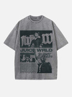 Juice WRLD Print Round Neck T-shirt