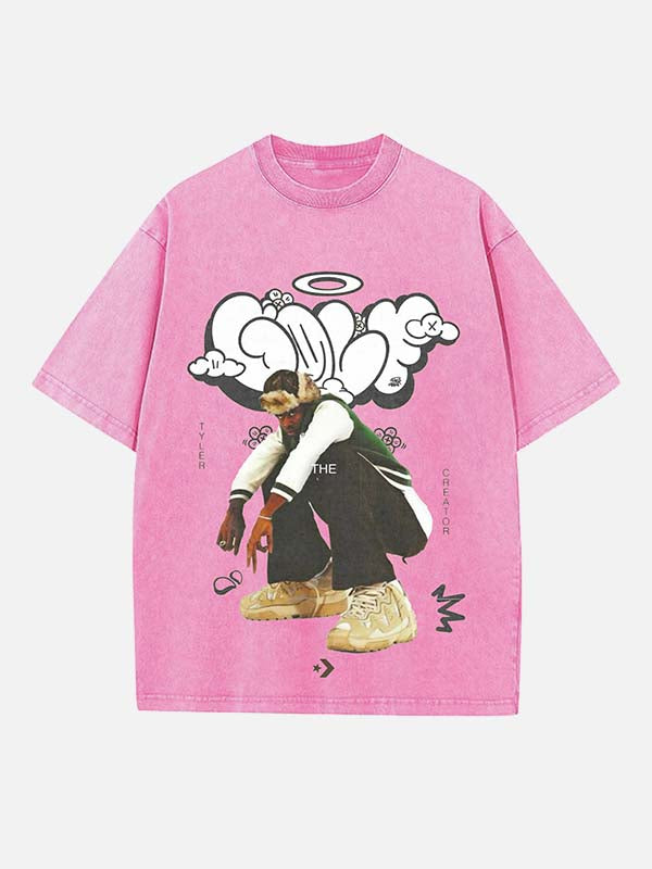 Tyler, The Creator Print Round Neck T-shirt