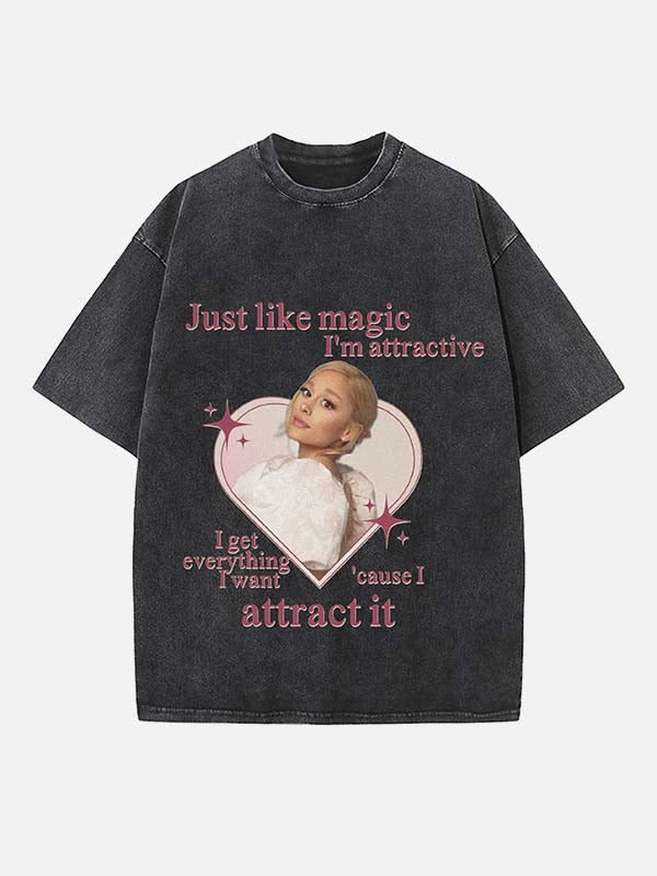 Ariana Grande Print Round Neck T-shirt