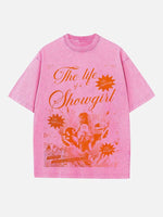 Taylor Swift Print Round Neck T-shirt