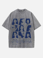 NewJeans Print Round Neck T-shirt