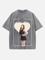 Madison Beer Print Round Neck T-shirt