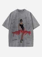 Rosalía Print Round Neck T-shirt