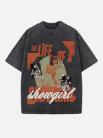 Taylor Swift Print Round Neck T-shirt