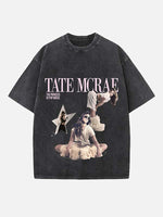 Tate McRae Print Round Neck T-shirt
