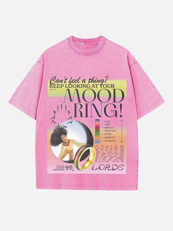 Lorde Print Round Neck T-shirt