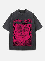 Miley Cyrus Print Round Neck T-shirt