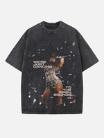 Tate McRae Print Round Neck T-shirt