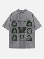 KATSEYE Print Round Neck T-shirt