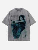 Evanescence Print Round Neck T-shirt