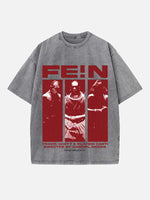 Travis Scott Print Round Neck T-shirt