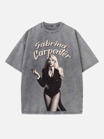 Sabrina Carpenter Print Round Neck T-shirt