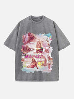 Zara Larsson Print Round Neck T-shirt