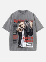 Eminem Print Round Neck T-shirt