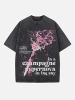 Oasis Print Round Neck T-shirt