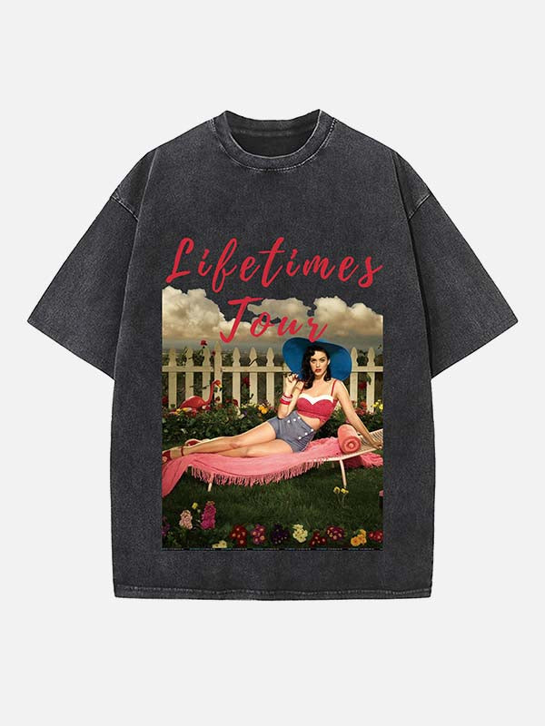 Katy Perry Print Round Neck T-shirt