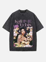 Kali Uchis Print Round Neck T-shirt