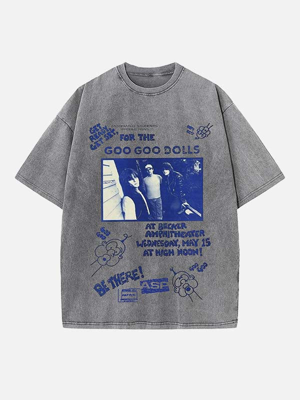 The Goo Goo Dolls Print Round Neck T-shirt