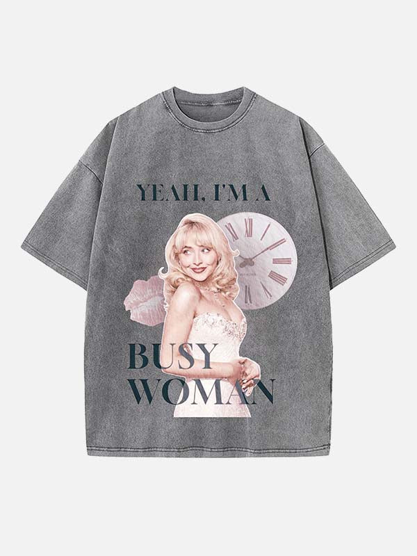 Sabrina Carpenter Print Round Neck T-shirt