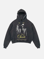 Lady Gaga Print Slant Pockets Hoodie