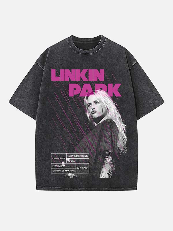 Linkin Park Print Round Neck T-shirt
