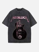 Metallica Print Round Neck T-shirt