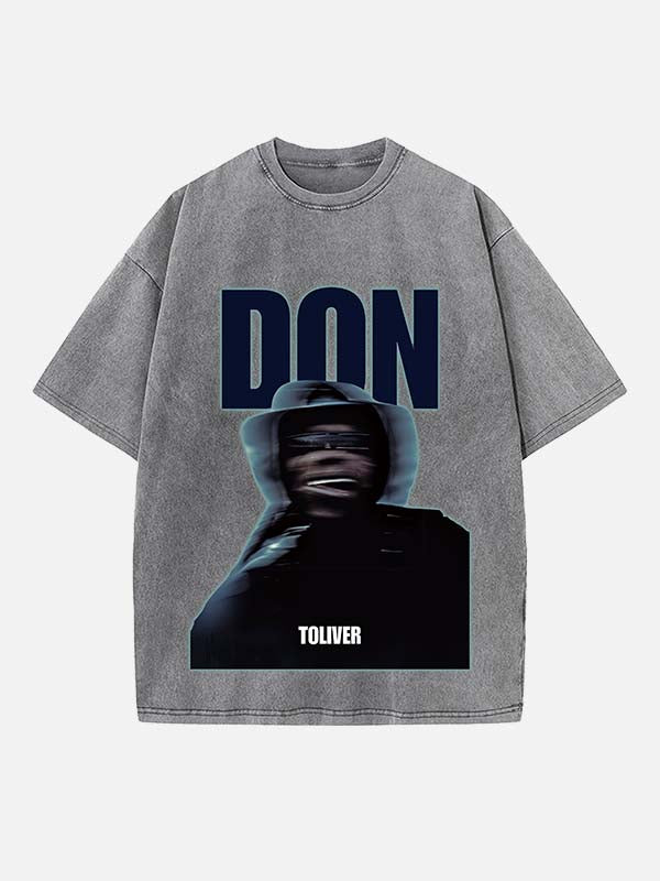Don Toliver Print Round Neck T-shirt
