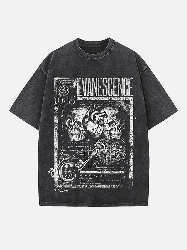 Evanescence Print Round Neck T-shirt