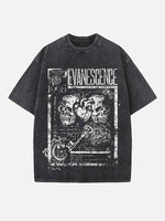 Evanescence Print Round Neck T-shirt