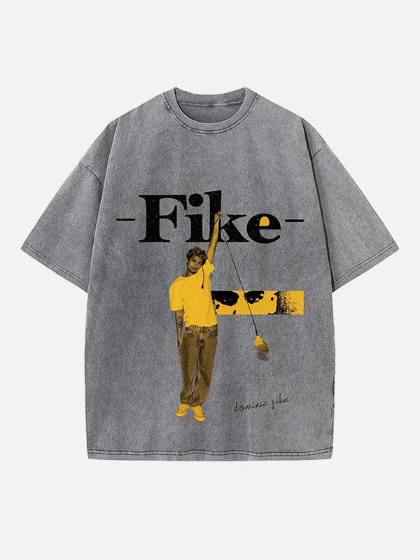 Dominic Fike Print Round Neck T-shirt