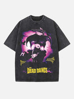 Lady Gaga Print Round Neck T-shirt