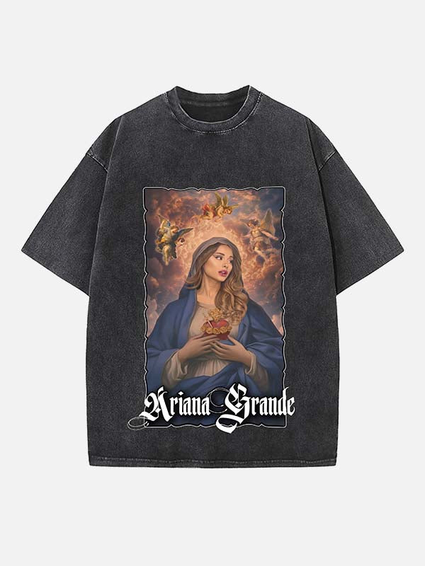 Ariana Grande Print Round Neck T-shirt