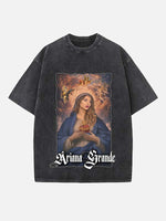 Ariana Grande Print Round Neck T-shirt