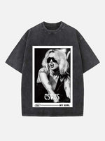 Miley Cyrus Print Round Neck T-shirt