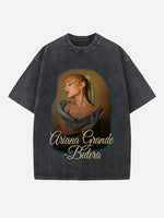 Ariana Grande Print Round Neck T-shirt