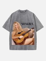 Shakira Print Round Neck T-shirt