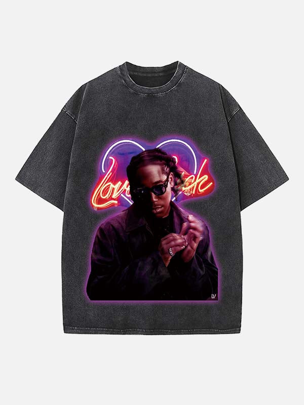 Don Toliver Print Round Neck T-shirt