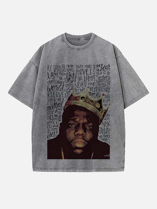 The Notorious B.I.G. Print Round Neck T-shirt
