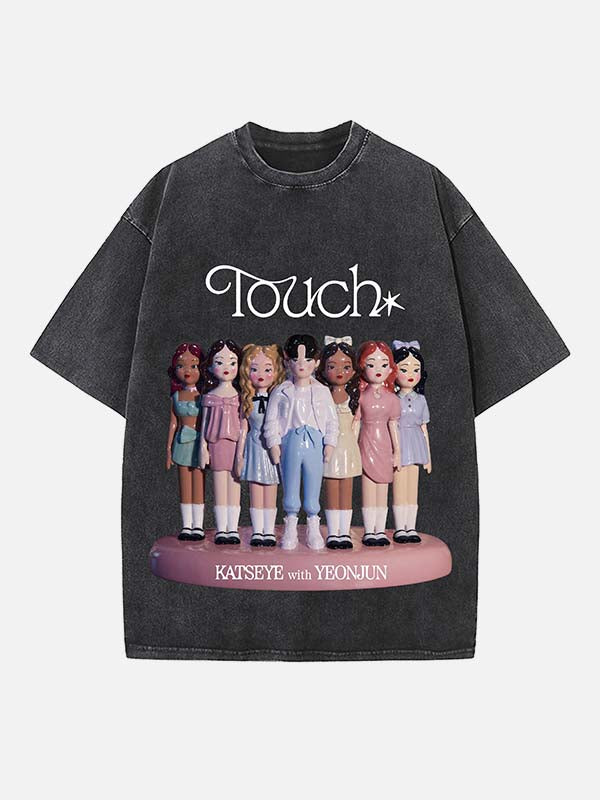 KATSEYE Print Round Neck T-shirt