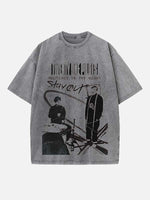 Twenty One Pilots Print Round Neck T-shirt