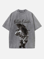 Billie Eilish Print Round Neck T-shirt