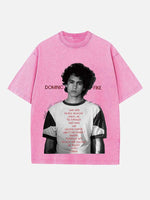 Dominic Fike Print Round Neck T-shirt
