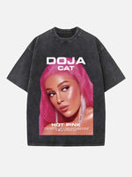 Doja Cat Print Round Neck T-shirt