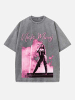 Nicki Minaj Print Round Neck T-shirt