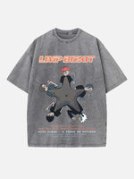Limp Bizkit Print Round Neck T-shirt