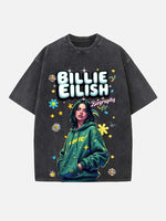 Billie Eilish Print Round Neck T-shirt