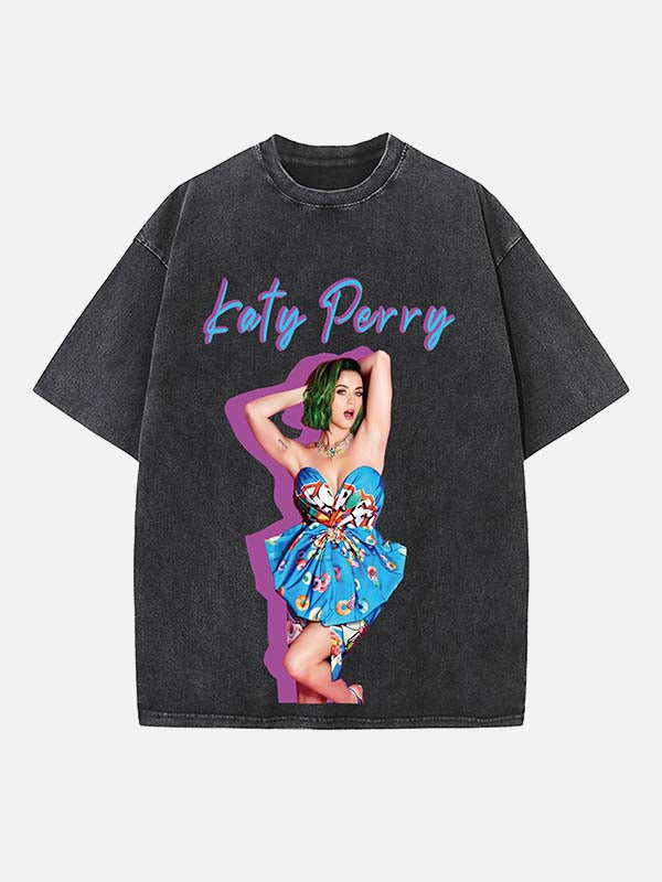 Katy Perry Print Round Neck T-shirt