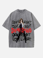 Demi Lovato Print Round Neck T-shirt