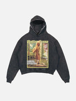 Sabrina Carpenter Print Slant Pockets Hoodie